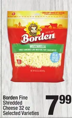 Super King Markets Borden Fine Shredded Cheese offer