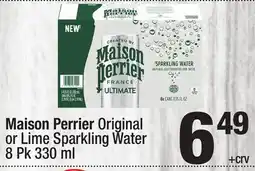 Super King Markets Maison Perrier Original or Lime Sparkling Water offer