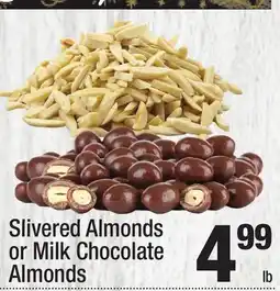 Super King Markets Slivered Almonds or Milk Chocolate Almonds offer