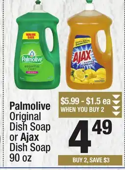 Super King Markets Palmolive Original Dish Soap or Ajax Dish Soap offer
