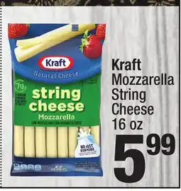 Super King Markets Kraft Mozzarella String Cheese offer