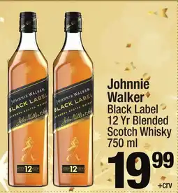 Super King Markets Johnnie Walker Black Label 12 Yr Blended Scotch Whisky offer