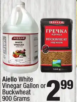 Super King Markets Aiello White Vinegar Gallon or Buckwheat 900 Grams offer