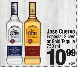 Super King Markets Jose Cuervo Especial Silver or Gold Tequila offer