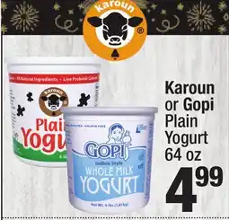 Super King Markets Karoun or Gopi Plain Yogurt offer