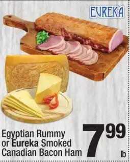 Super King Markets Egyptian Rummy or Eureka Smoked Canadian Bacon Ham offer
