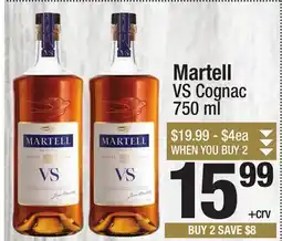Super King Markets Martell VS Cognac offer