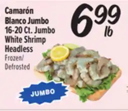 El Super 16 20 Ct Jumbo White Shrimp Headless offer