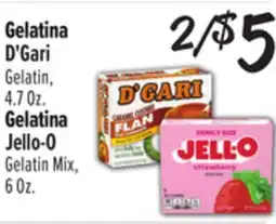 El Super D'Gari Gelatin, 4.7 Oz., Jello-O Gelatin Mix, 6Oz offer