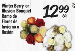 El Super Winter Berry or Illusion Bouquet offer