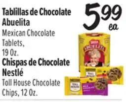 El Super Abuelita Mexican Chocolate Tablets, 19 Oz., Nestlé Toll House Chocolate Chips, 12 Oz offer