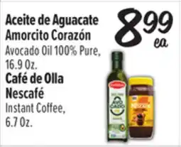 El Super Avocado Oil 100% Pure,16.9 Oz. Café de Olla Nescafé I nstant Coffee, 6.7 Oz offer