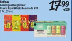 El Super Casamigos Margarita or Crown Royal Whisky Lemonade offer