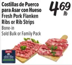 El Super Fresh Pork Flanken Ribs or Rib Strips Bone-in offer