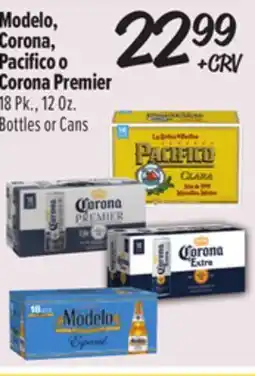 El Super Modelo, Corona, Pacifico o Corona Premier offer