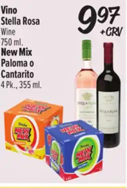 El Super Stella Rosa Wine 750 ml. New Mix Paloma o Cantarito 4 Pk., 355 ml offer