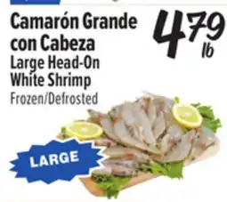 El Super Large Head-On White Shrimp offer