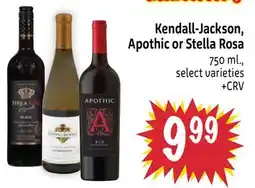 Foodmaxx Kendall-Jackson, Apothic or Stella Rosa offer