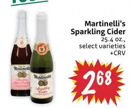 Foodmaxx Martinelli's Sparkling Cider offer