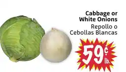 Foodmaxx Cabbage or White Onions offer