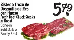El Super Fresh Fresh Beef Chuck Steaks or Roast offer