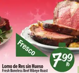 El Super Fresh Fresh Boneless Beef Ribeye Roast offer