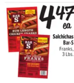El Super Fresh Bar-S Franks offer