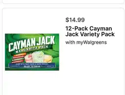 Walgreens 12-Pack Cayman Jack Variety Pack offer