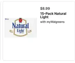 Walgreens 15-Pack Natural Light offer
