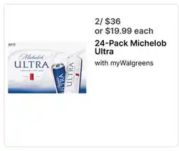 Walgreens 24-Pack Michelob Ultra offer