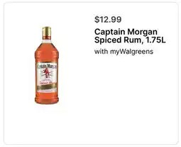 Walgreens Captain Morgan Spiced Rum, 1.75L offer