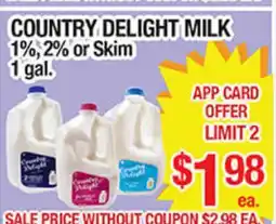Torres Supermercado COUNTRY DELIGHT MILK offer