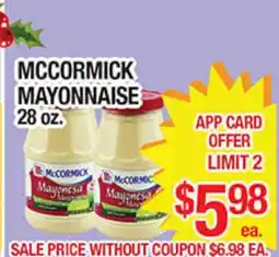 Torres Supermercado McCormick Mayonnaise offer
