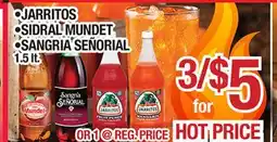 Torres Supermercado JARritos SIDRAl MUNDet SANGRIA SEÑORIAL offer