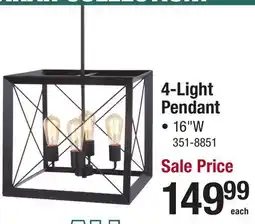 Menards 4-Light Pendant offer