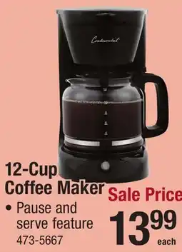 Menards 12-Cup Coffee Maker offer