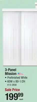 Menards 3-Panel Mission offer