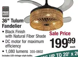 Menards 36 Tulum Fandelier offer