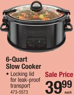 Menards 6-Quart Slow Cooker offer