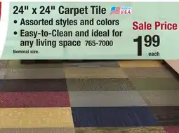 Menards 24 x 24 Carpet Tile offer