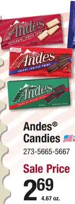 Menards Andes Candies offer