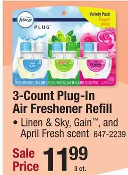 Menards 3-Count Plug-In Air Freshener Refill offer