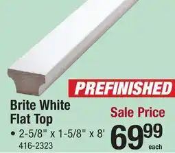 Menards Brite White Flat Top offer
