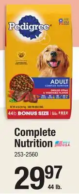 Menards Complete Nutrition offer