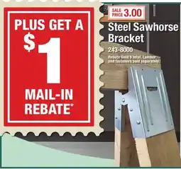 Menards Steel Sawhorse Bracket offer