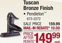 Menards Tuscan Bronze Finish offer