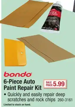 Menards 6-Piece Auto Paint Repair Kit offer
