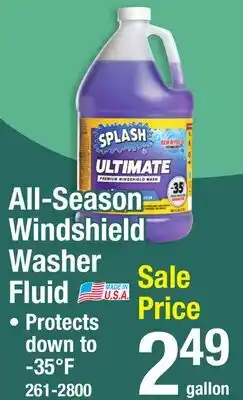 Menards All-Season Windshield Washer Fluid offer