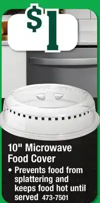 Menards 10 Microwave Food Cover offer