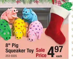 Menards 8 Pig Squeaker Toy offer